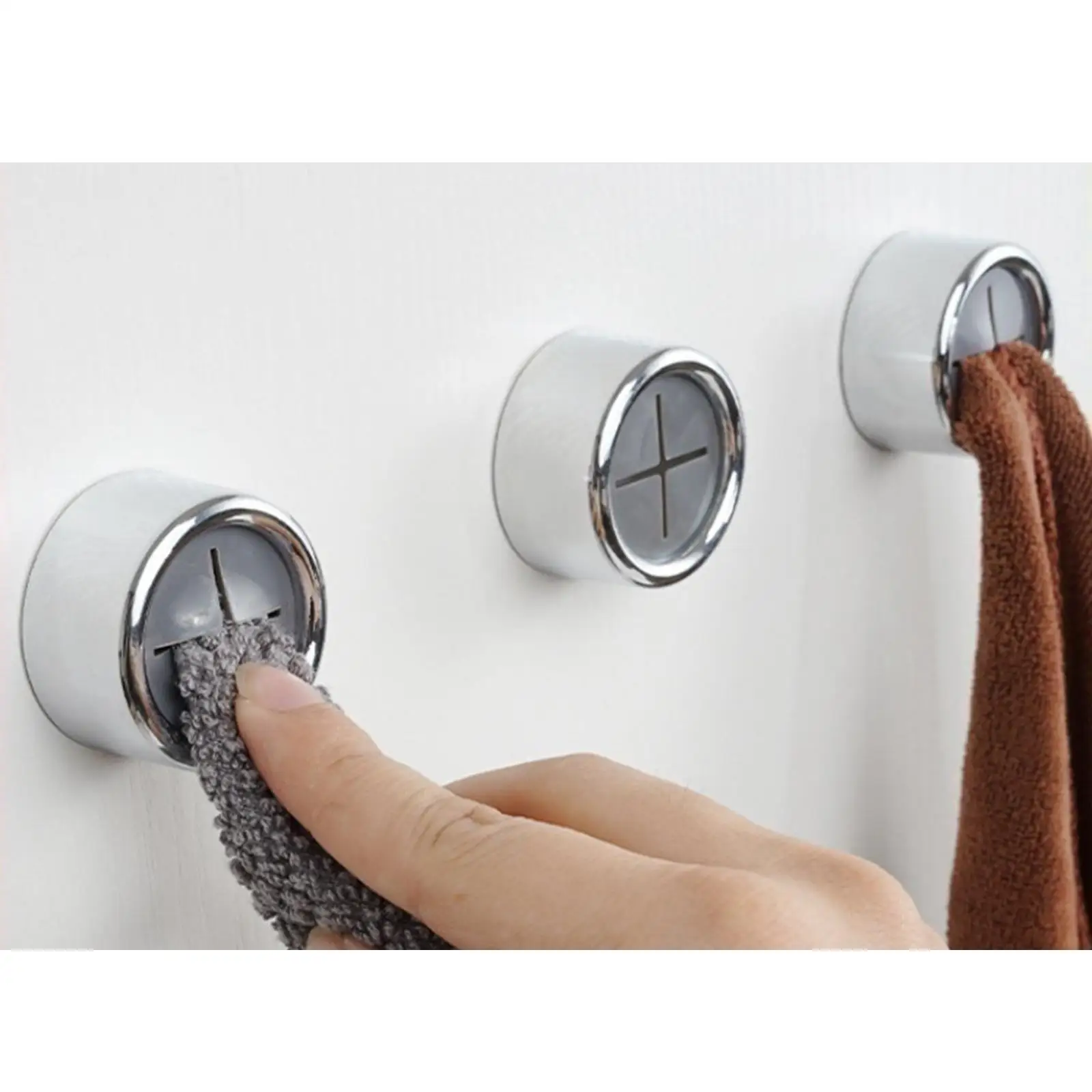 

Push Towel Hook Washcloth Hand Towel Rack for Storage Room Bathrooms Laundry