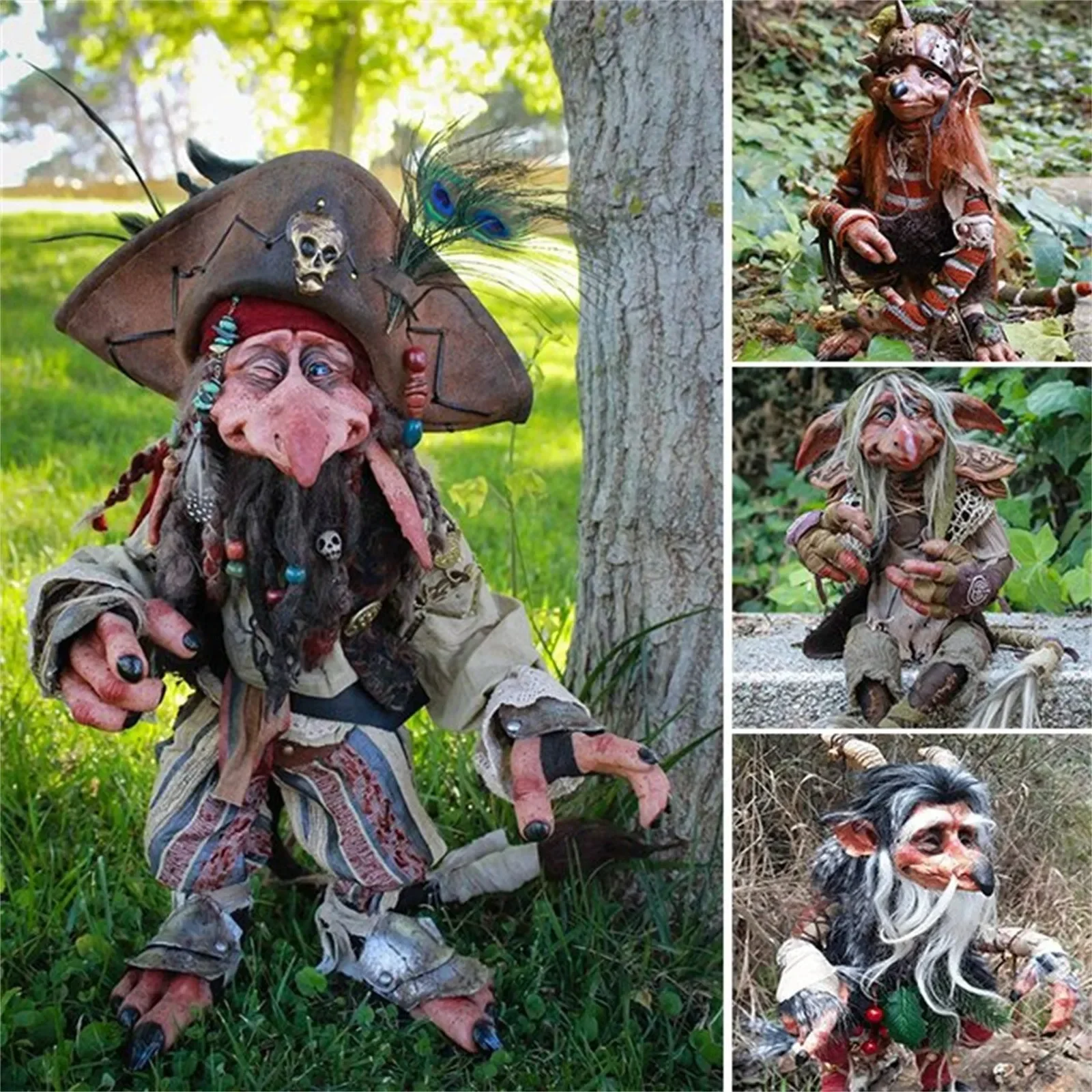 New Garden Goblin Sculpture Ornaments Mysterious Atmosphere  Handicraf  Big Ornament Outdoor Decoration