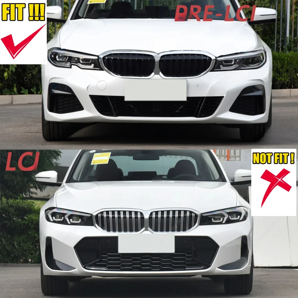 Vordere Stoßstangen splitter lippe für bmw g20 g21 320i 320d 330i m340i m340d 2014-2016 pre-lci mpack spoiler diffusor unterer Stoßstangen schutz – Detail 3