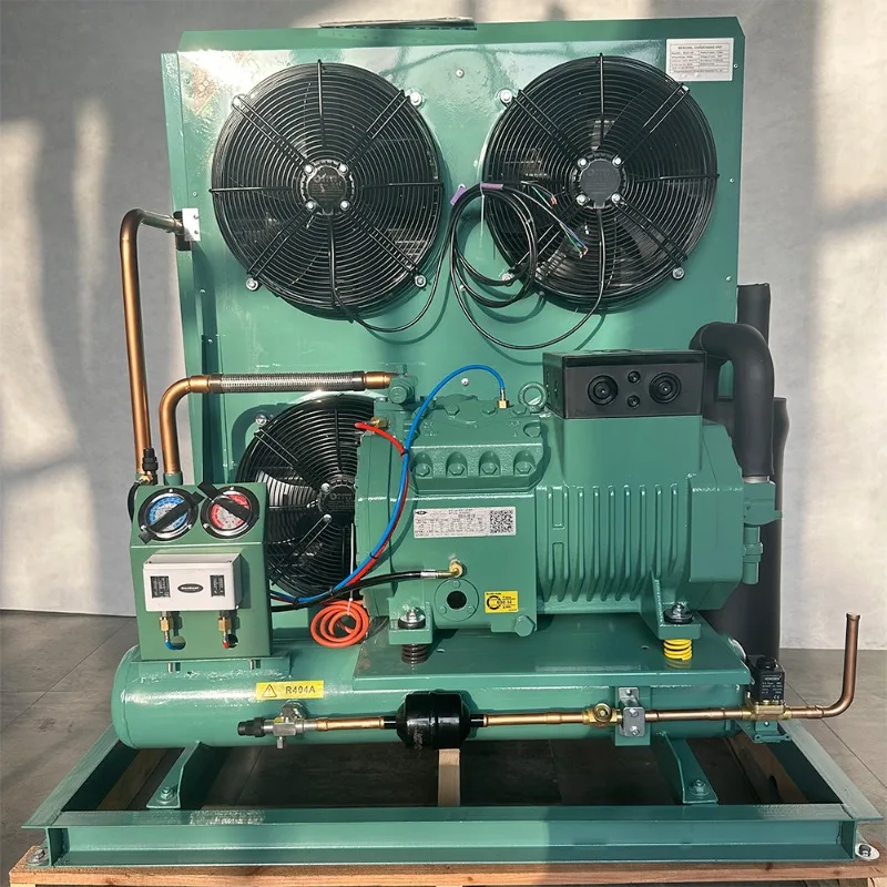 Bescool High Performance 15HP Bitzer Compressor 4-Fan Air Cooled Condensing Unit Cold Storage Refrigeration Heat Exchange Parts