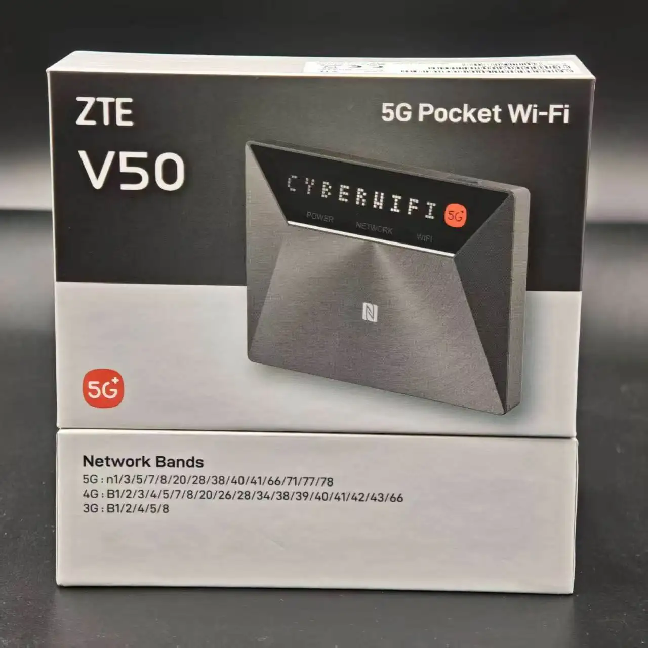 ZTE 5G Portable WiFi HotspotV50 Pro  Dual Bands 2.4/5GHz 5G SA+NSA 4G LTE CAT13 Sim Card Mobile WiFi 6 Router