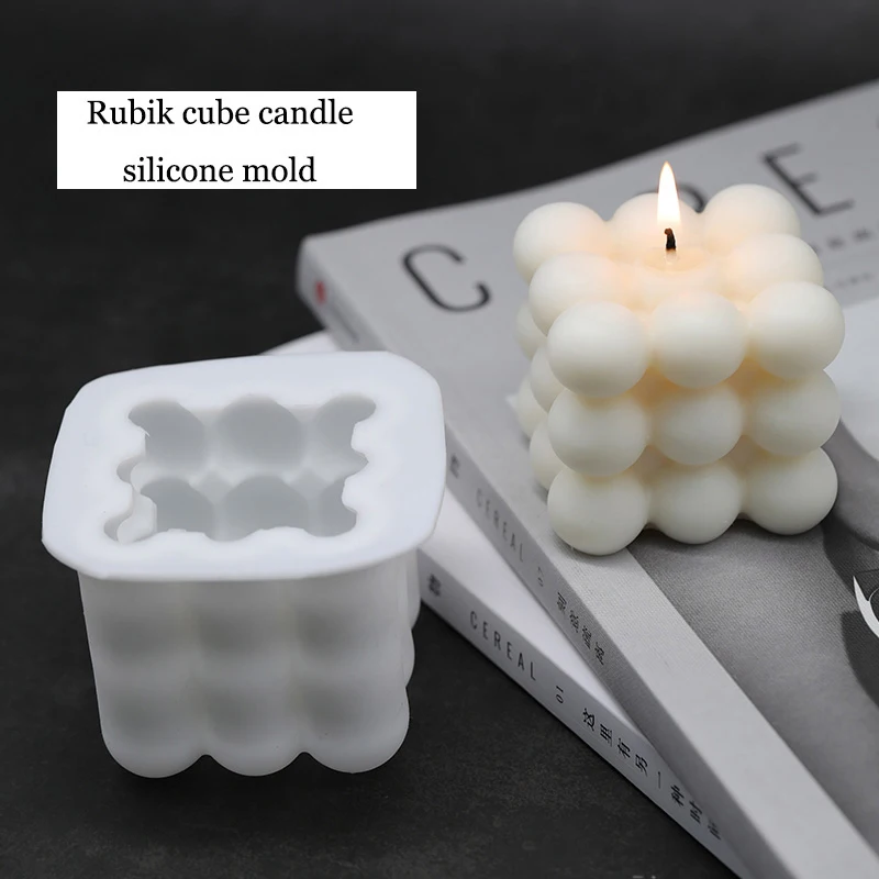 Molde de velas navideñas DIY: silicona 3D para cera, yeso, jabón, fabricación de velas y decoración navideña