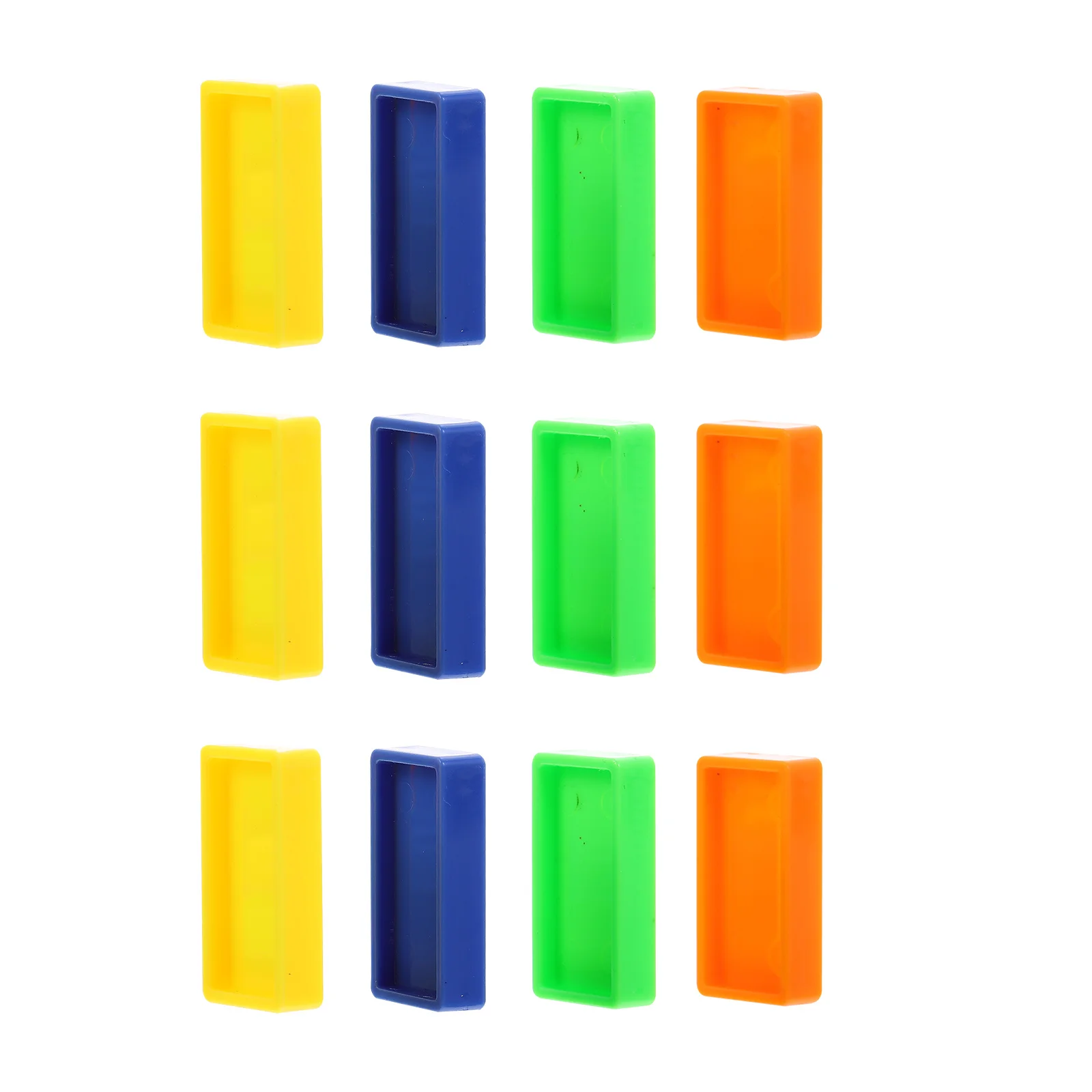 5 أكياس لعبة التعليم المبكر الدومينو الملونة الزاهية للأطفال التنسيق بين اليدين والإبداع لعبة الدومينو