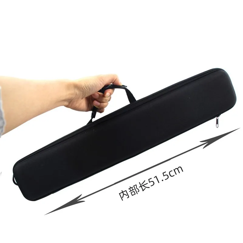 

Portable Portable Fishing Tackle Bag Shockproof Hard Shell Bag 53.5cm Short Small Fishing Rod Fishing Wheel Accessories Kit