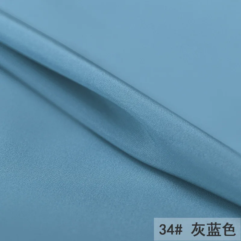 30 Mm,  Heavy Crepe De Chine Fabric,  100% Mulberry Silk,  114 Cm  Width,  Black Blue Gray Beige Color , Sample Test