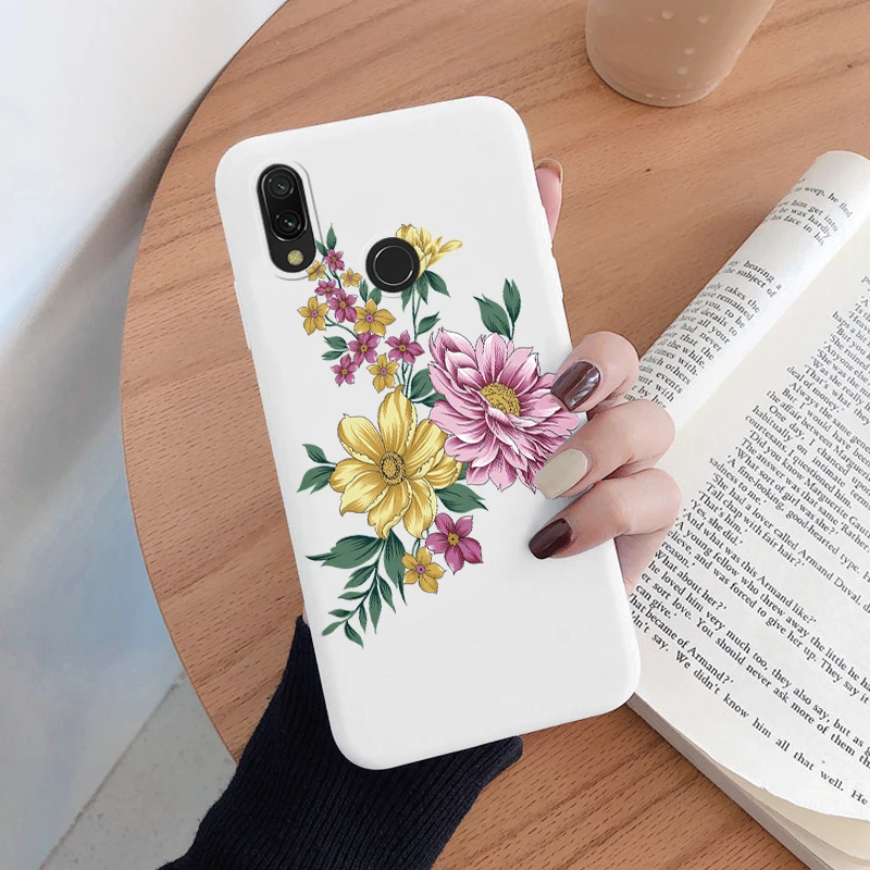 For Redmi Note 7 Case Colorful Face Cute Heart Soft TPU Fundas Shockproof Bumper Phone Cover For Redmi Note 7 Pro 7S Butterfly