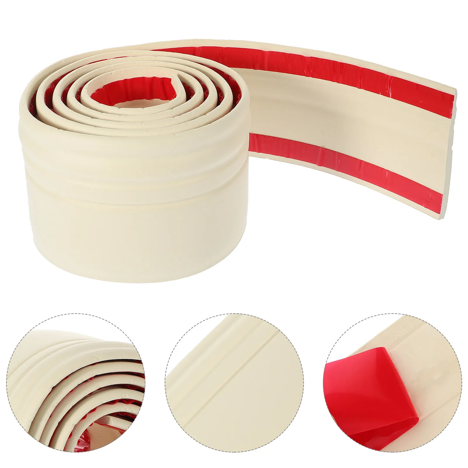 Baseboard Border Thickened Adhesive Wall Trim Skirting Border Easy Stick Peel and Stick Baseboard Decal Thickened Wall Sticker