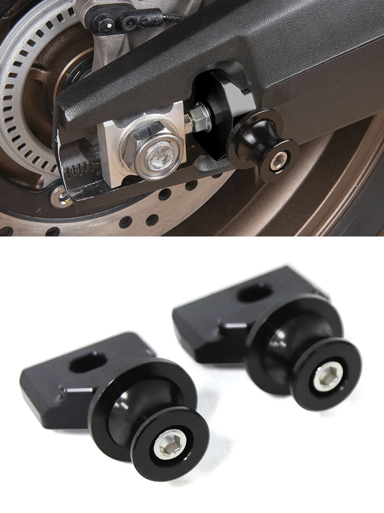 Dla CB650R akcesoria rama regulacji łańcucha szpule wahacza suwak dla Honda CBR650R CB650F CBR650F tylny widelec stojak osi — 2