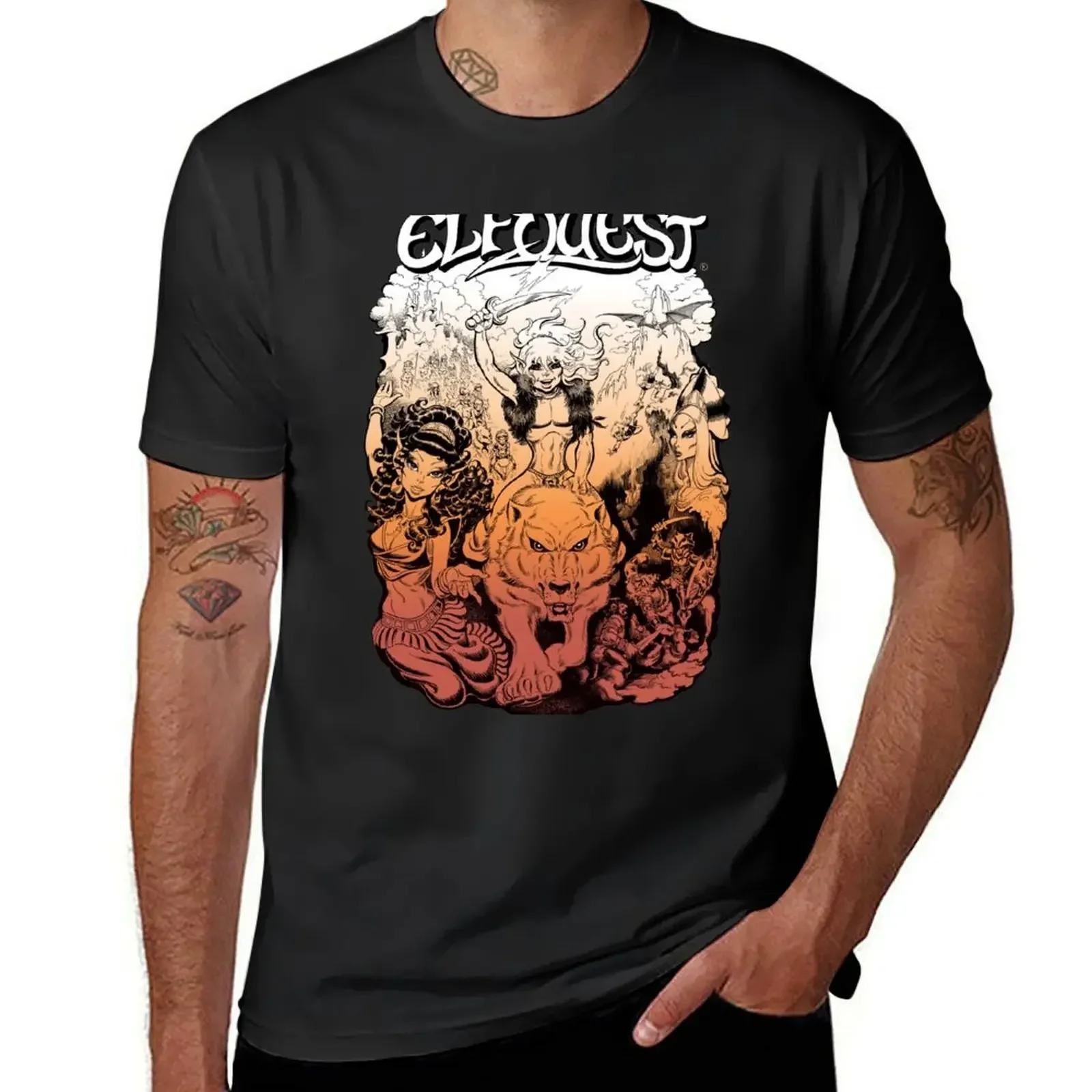 Blouse korean fashion mens tall t shirts  ElfQuest: First Portfolio T-Shirt  harajuku