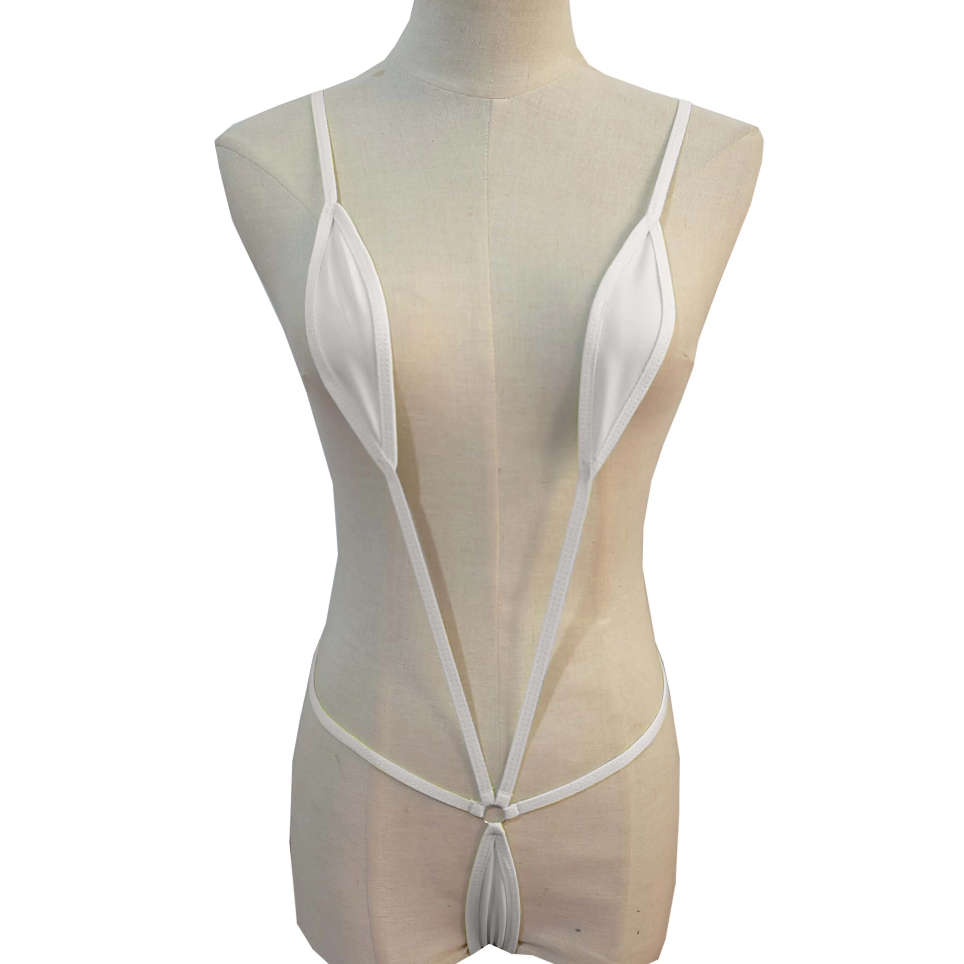 Sexy Japanese Style Three-Point One-Piece Swimsuit Deep V Bikini Seductive Underwear Set for Adults Cross-Border - Image 3