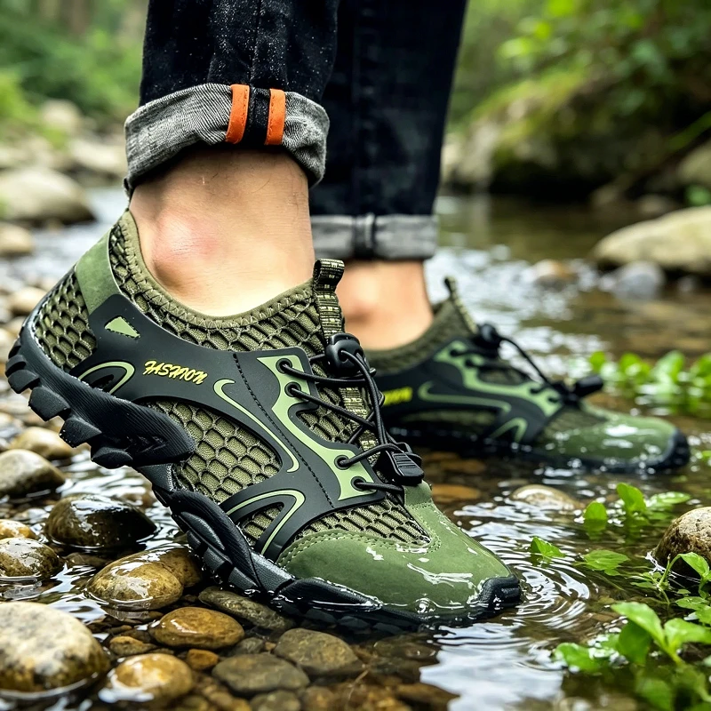 Outdoor  Anti-slip Wear-resistant Shoes for Men Hiking Shoes Jogging Trekking Sneakers Fast Zapatos Outdoor Hombre Invierno