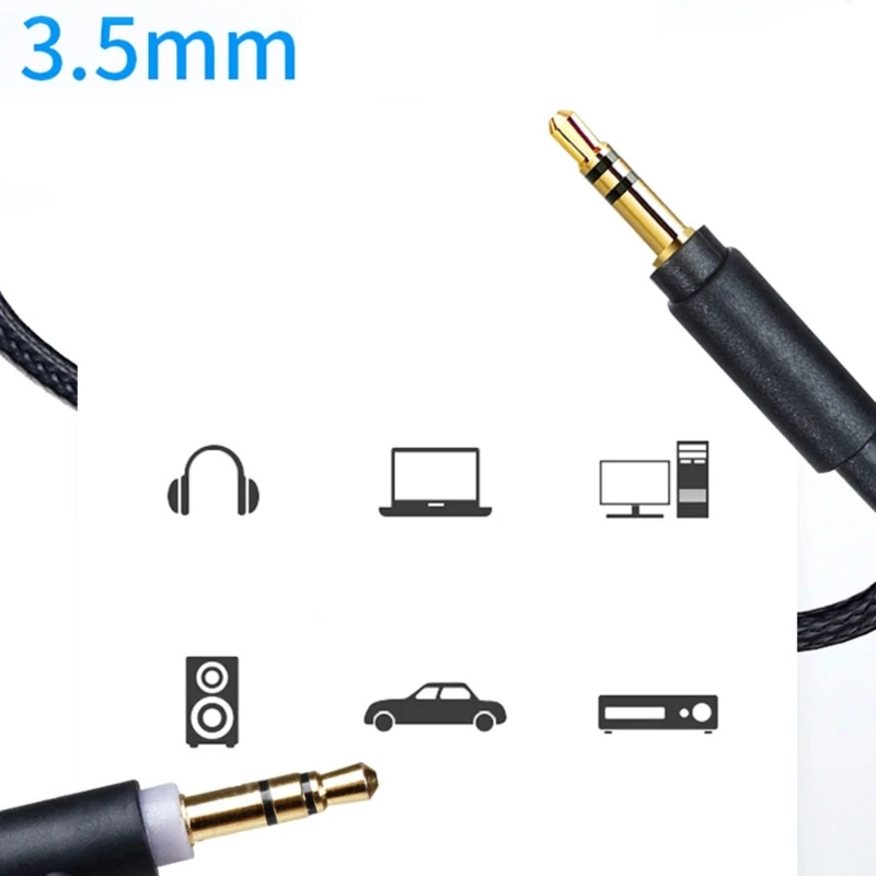3.5mm Headphone Cable For SONY WH-1000XM3 1000XM4 Wireless Headsets Cord Gold Plated Connector Cable 150cm/59inch