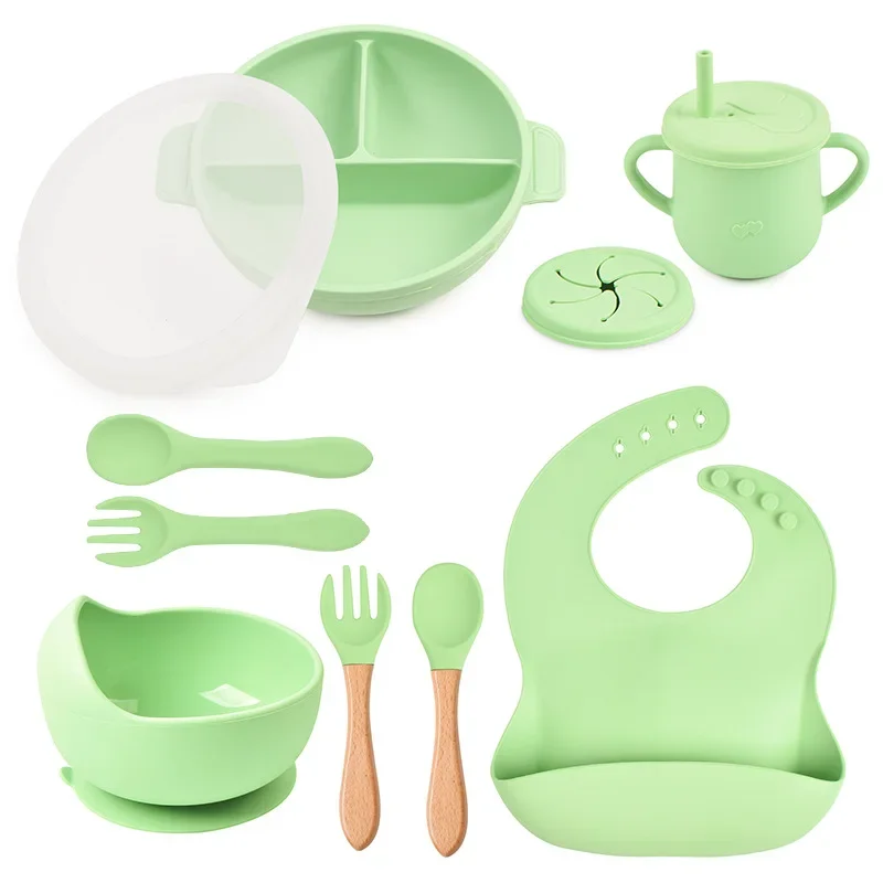 High-quality Baby Feeding Baby Bowl Silicone Toddler Placemat with Divided Food Sections and Suction Base