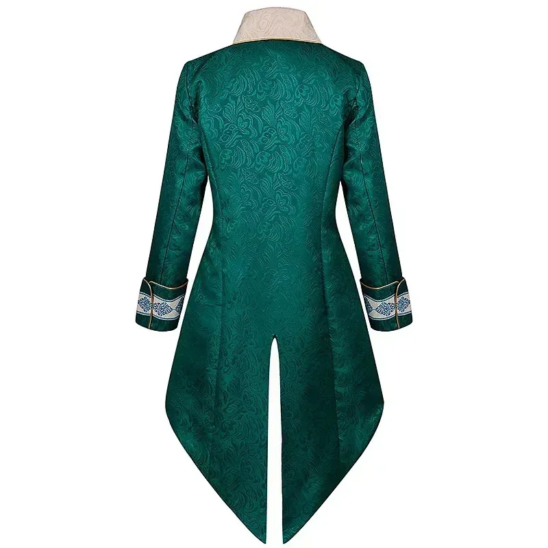 

COSda@Victorian Gothic Vest for Men, Vintage Purple Velvet Coat, Medieval Redingote, Renaissance Uniform, Cost