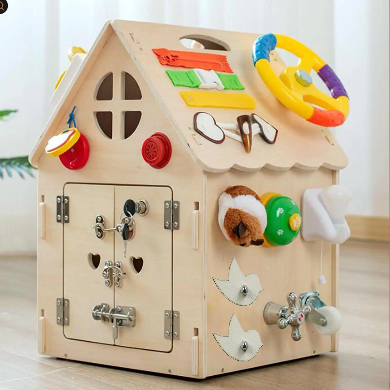 Matériel de tableau d'activités Montessori, pièces sensorielles en bois pour les tout-petits, loisirs créatifs DIY, jouets éducatifs précoce, développement de la motricité fine