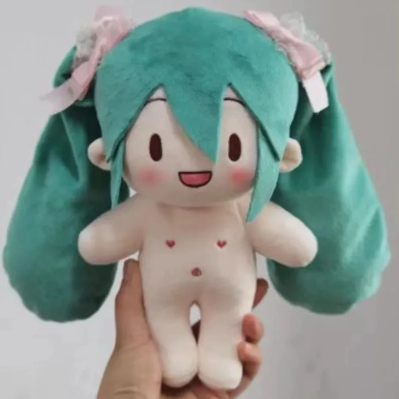 Bandai nowy Kawaii Hatsune Miku pluszowe wypełnione zabawka urocza bawełniana lalka miękka torebka na ból jeden torba na ramię Crossbody prezent urodzinowy