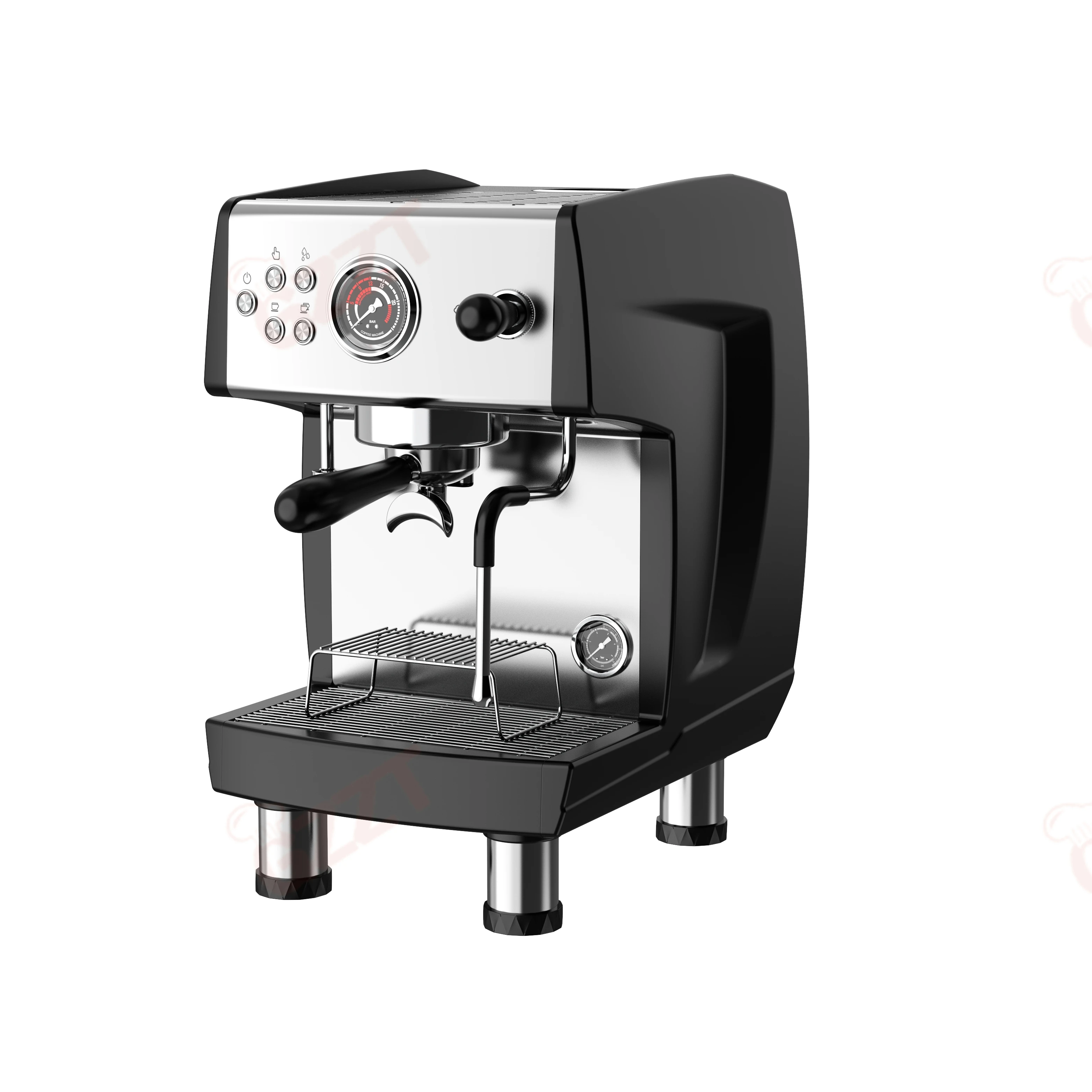 

50 Cups/Hour CM808 3500W Small Coffee Machine Semi-automatic Commercial Coffee Maker For Cafe Home Office School Cm3200b