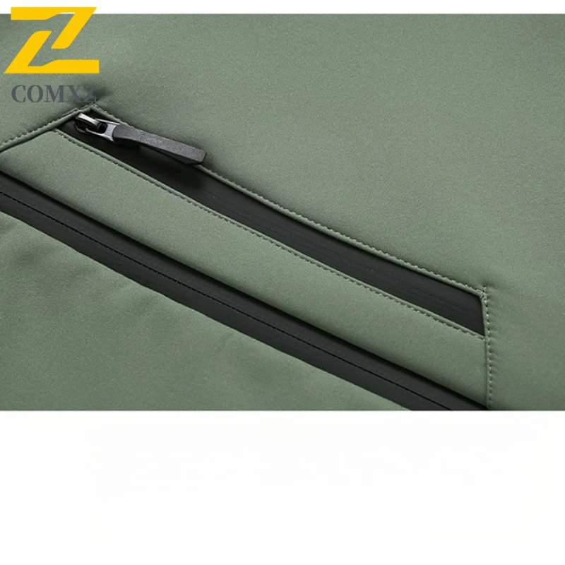 Soft Shell Jacket Men Winter 2025 Fleece Lined Thickened Warm Windproof Waterproof Coat Outdoor Hiking Camping Padded Jacket