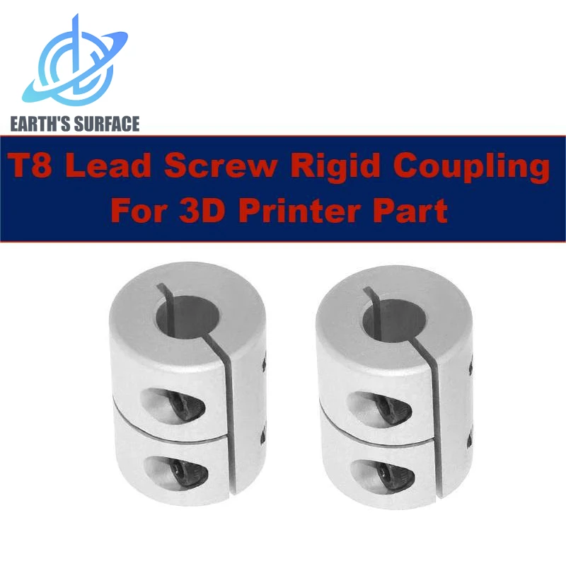 

DB-3D Printer Parts T8 Lead Screw Rigid Coupling Stepping Motor Clamp Coupling D20L25 5x8x25mm For Ender 3/Ender 5 T8 Lead Screw