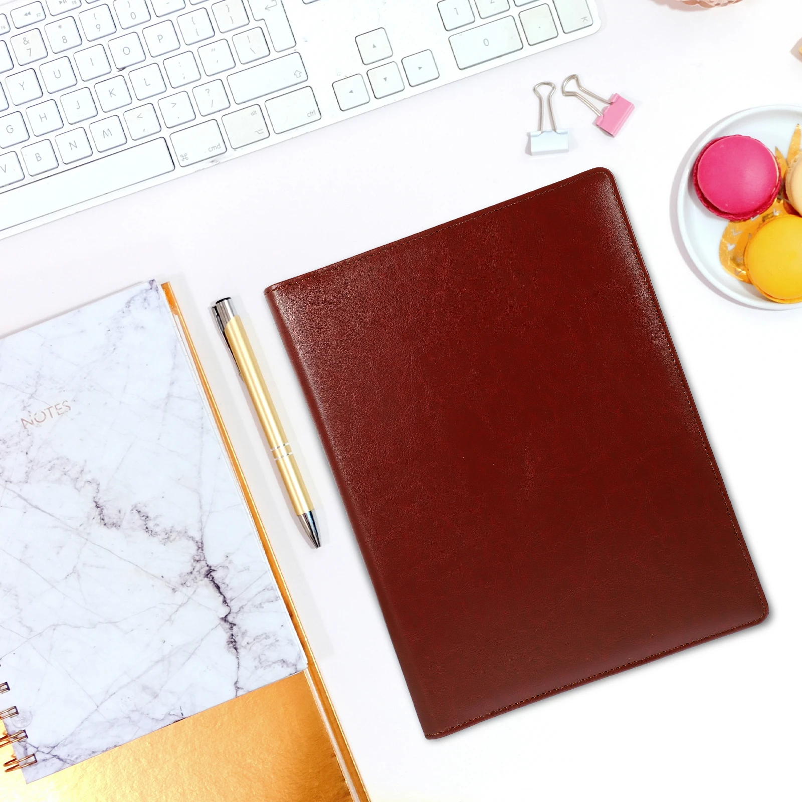 

Folder Board Document Organizer Kraft Paper Organiser Pu for Important Documents Office Organisation