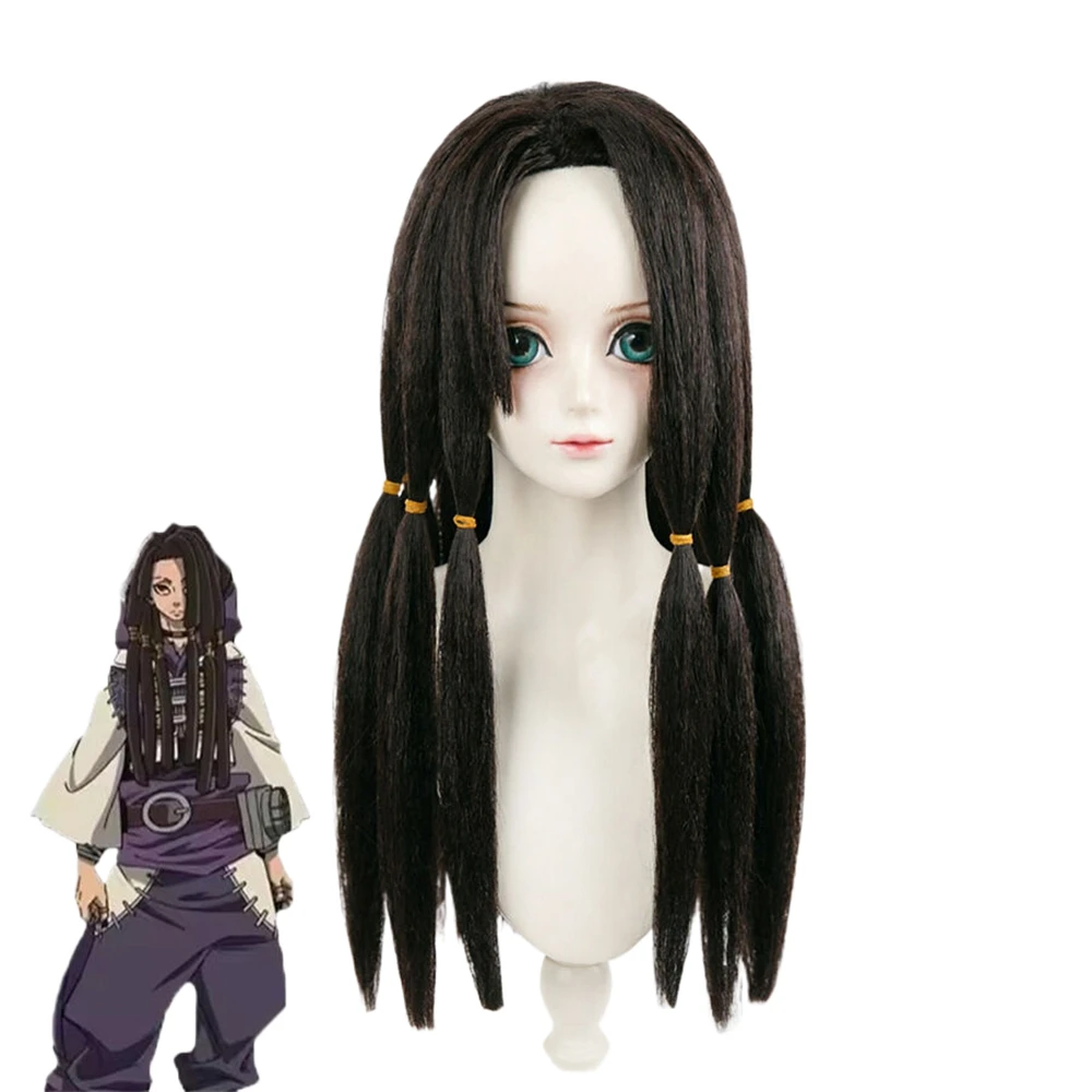 Anime Zodyl Cosplay Wig Jabber Typhon Wig Jabber Wonger 70cm Black Long Battle Style Heat Resistant Hair Wig