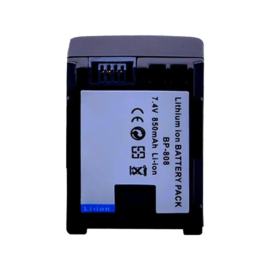 BP-808 Batteries For Canon FS10 FS11 FS100 FS21 FS22 FS200 FS31 HF10 HF11 HF100 BP-809 BP-819 BP-827 Camera Rechargeble Battery