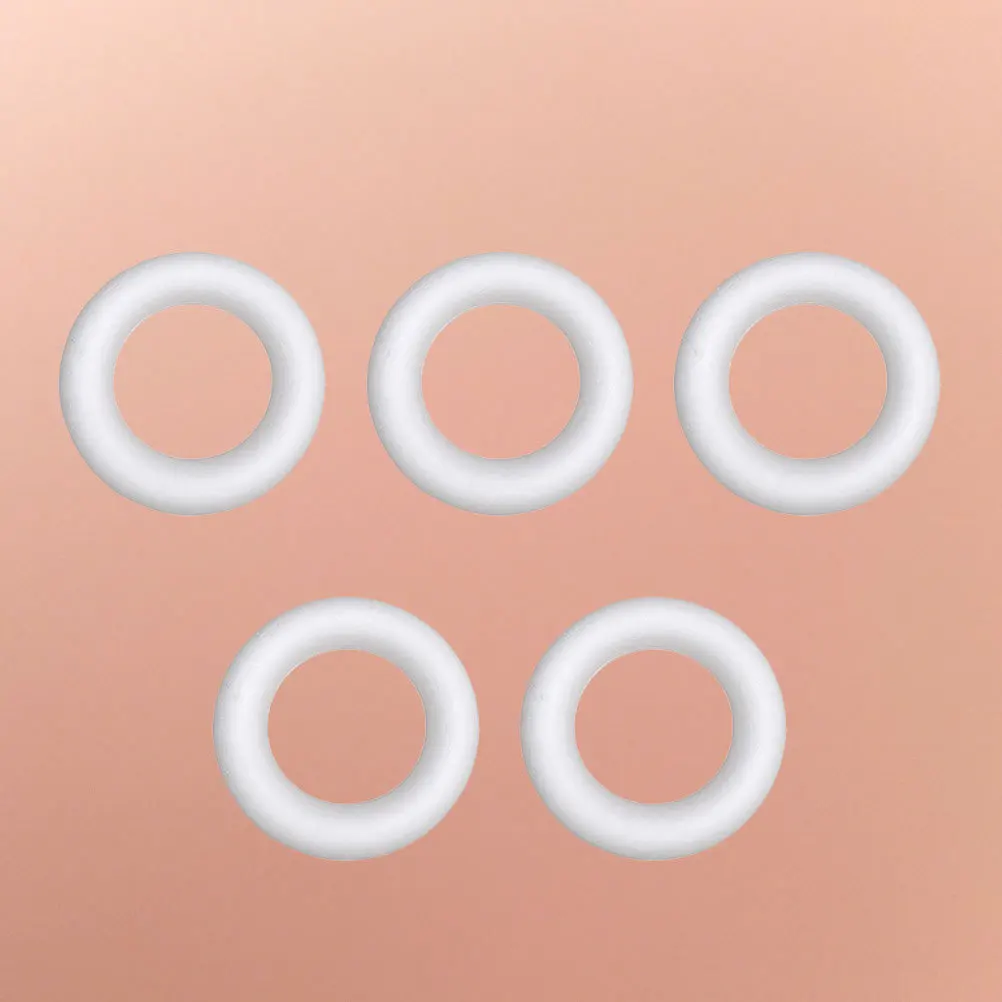 

5 шт. формы для венок из пенопласта, ремесленные кольца, сделай сам, живопись, детские художественные проекты, рождественский декор, круглые трафареты, пенопластовые круги для поделок