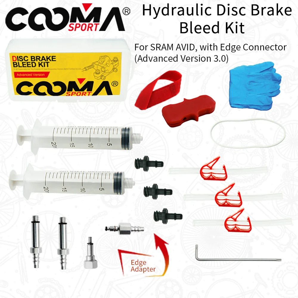 Bicycle Hydraulic Brake Bleed Kit for AVID, Formula and Hayes, Advanced Version V3,0