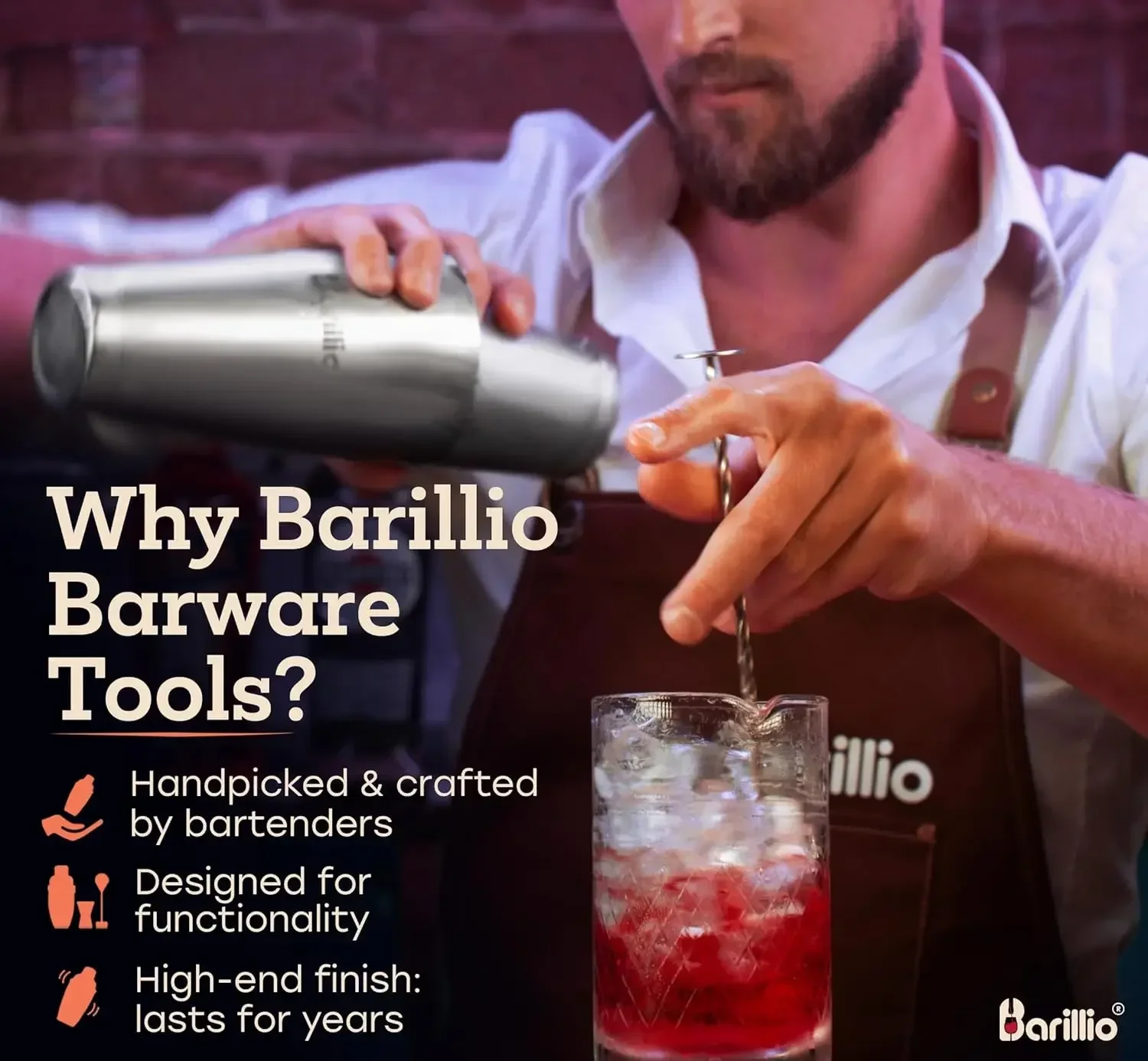 Bar Tool Set Pro Edition - Stainless-Steel Cocktail Shaker Set - Mixology Bartender Kit w/Boston Shaker, Drink Mixer &