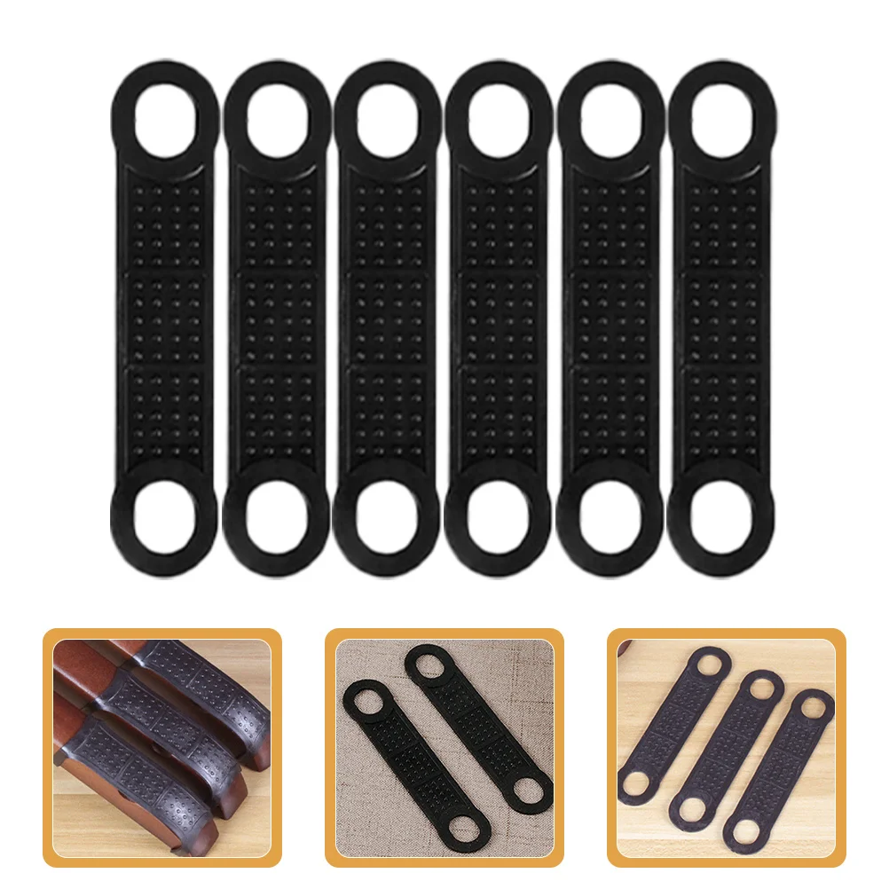 

60Pcs Silicone Anti-Slip Clothes Hanger Strips Non-Skid Grip Bands Wardrobe Closet Organizer Supplies Silicone Strips