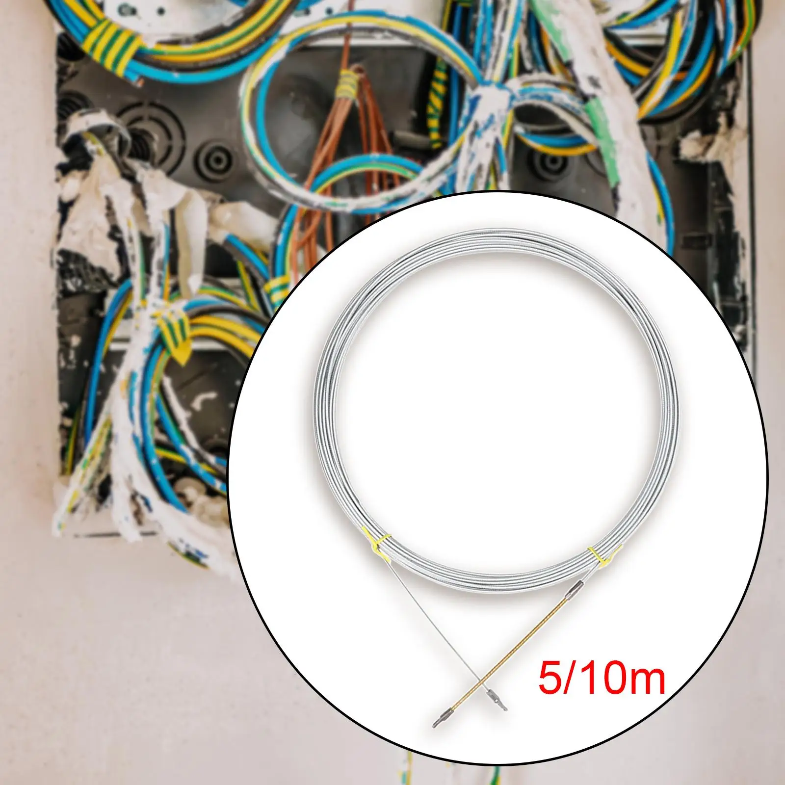 Steel Fish Tape Cable Puller Wire Threader Electrician Duct Rodder for Ceiling Conduit Wiring