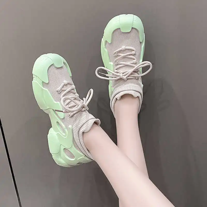 Outdoor Lace Up Summer Boots Women School Shoes High Woman Sneakers Sport Athletics Runners Hit 2025summer Mobile Ternis