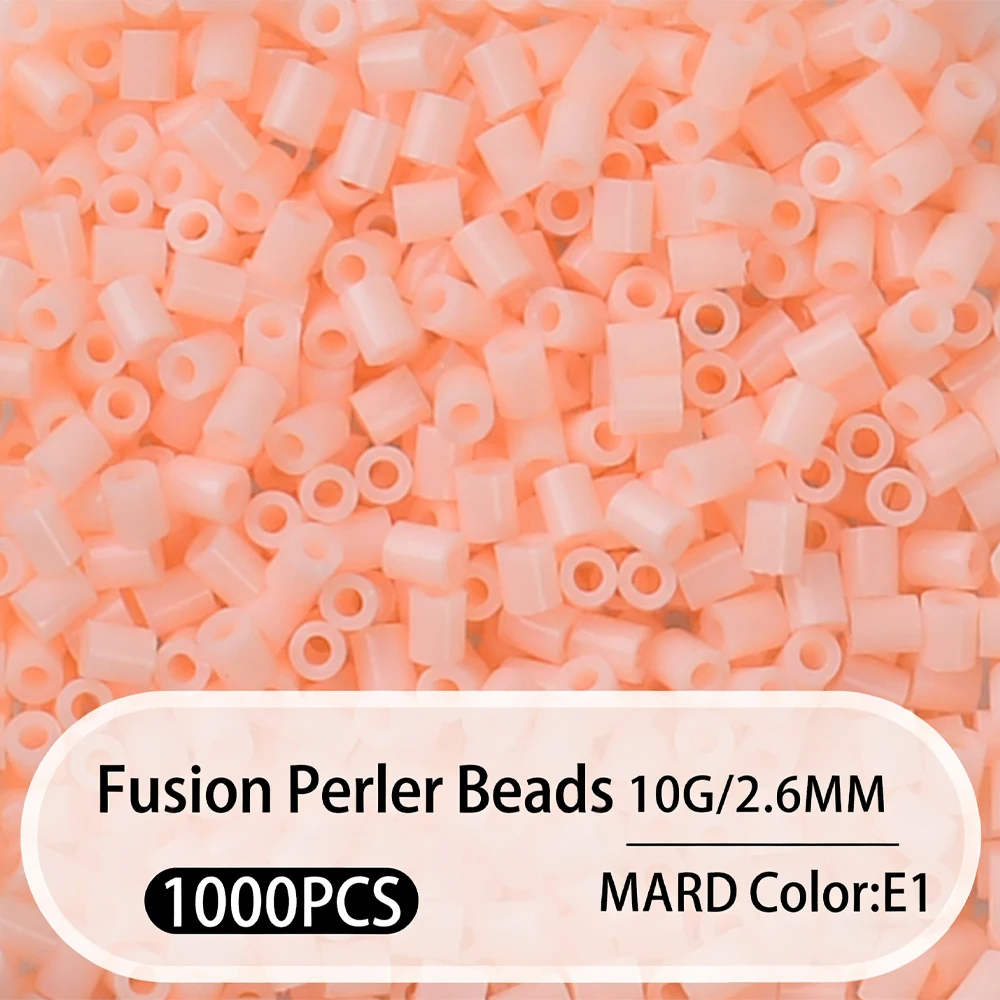 2.6mm Bulk Pink Color Series Perler Beads Refill Pack - 1000/5000pcs Fusible DIY Art Craft Fuse Beads for Mosaic Puzzle Kits