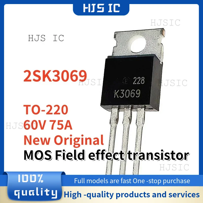 10-20PCS 100% New Original K3069 2SK3069 TO-220 60V 75A MOS Field effect transistor In stock