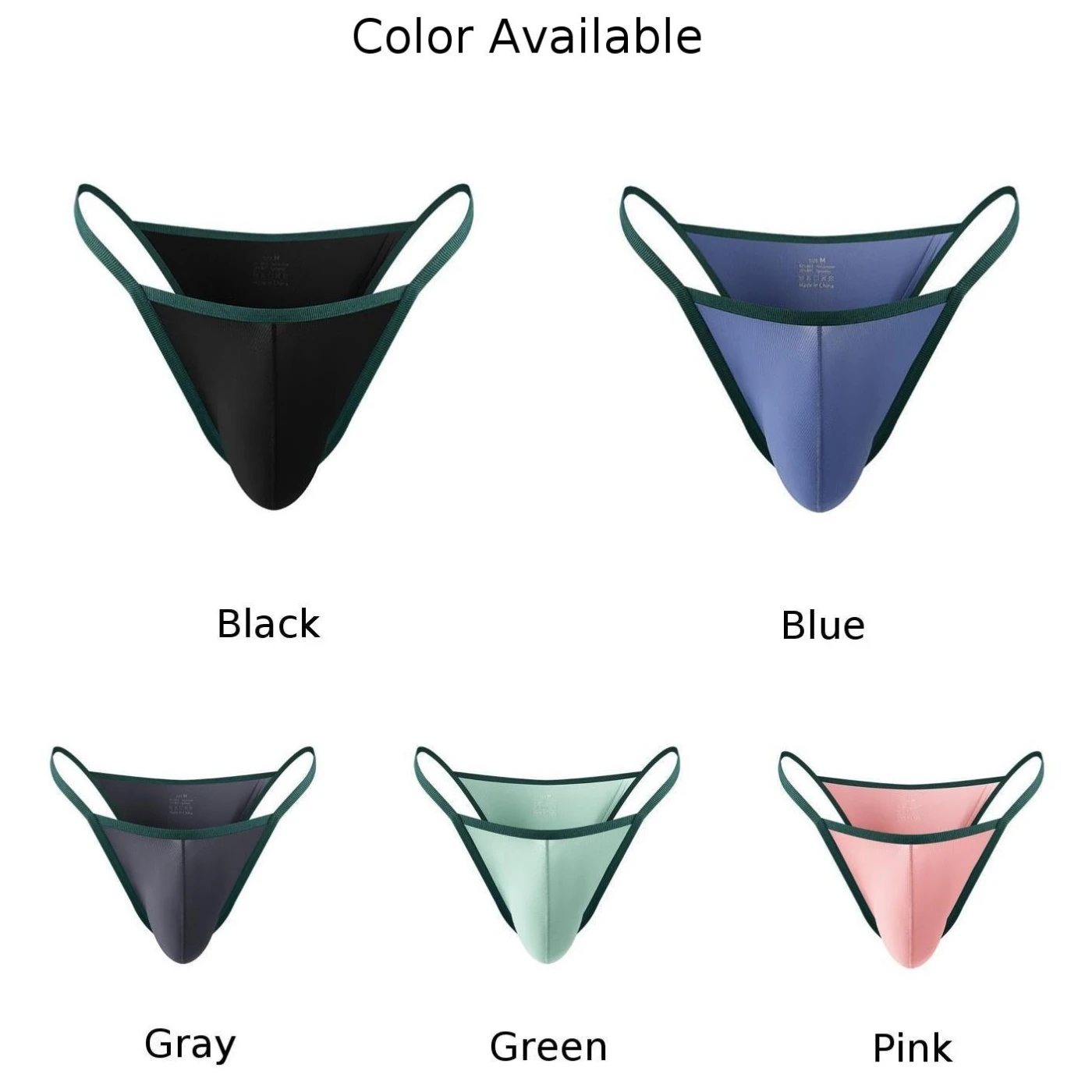 Mens Scrotum Bulge Panties Low Waist Briefs Underwear Pouch Thongs Underpants Ultra Thin Breathable Gay Knickers Lingerie