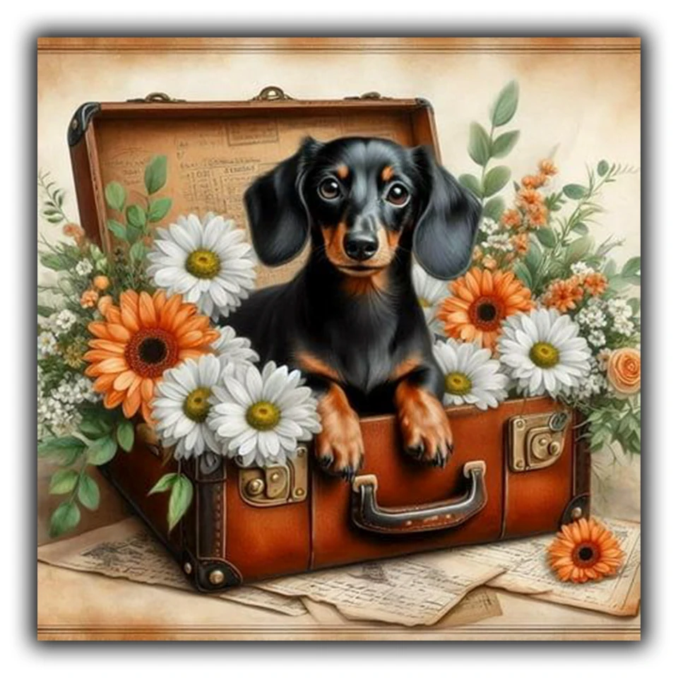 

Алмазная картина собака ручная работа 5d Diy рукоделие животное вышивка мозаика полная квадратная круглая дрель домашний декор