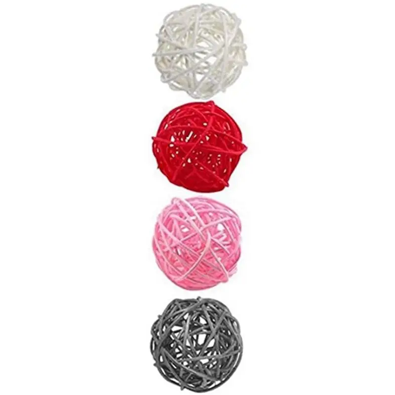 ABVC Wicker Balls, 24 Pack Wicker Decorative Ball Vase Fillers For Decoration DIY Crafts Decoration Party Wedding Decor