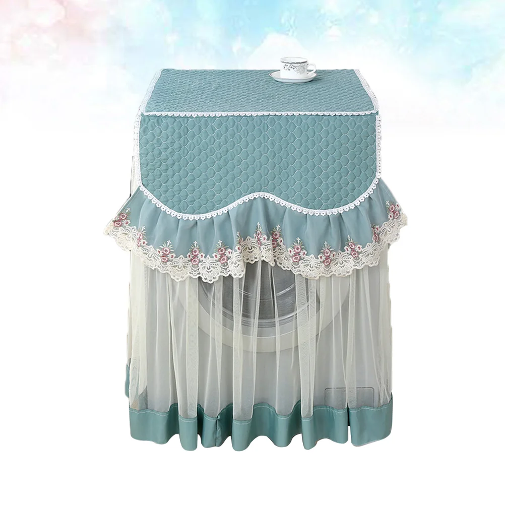 Cover Machine Washing Washer Lace Floral Cloth Covers Dryer Sunproof Home Door Decoration Protector Front Laundry Meshwaterproof