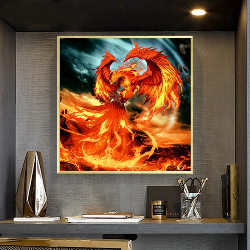 Phoenix Nirvana 5D Diamond Painting DIY Full Diamond Embroidery Restaurant Office Bedroom Home Decor Diamond Cross Stitch Kits