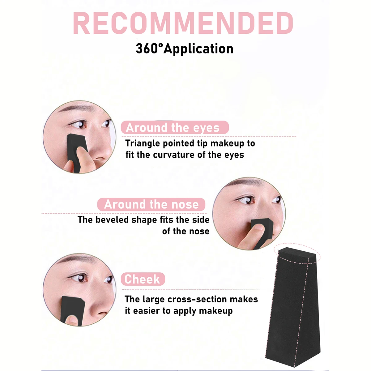 إسفنجة مكياج للاستخدام الجاف والرطب، كريم أساس للوجه، خافي عيوب البشرة، كريم بي بي، مزج، أدوات التجميل المنتفخة