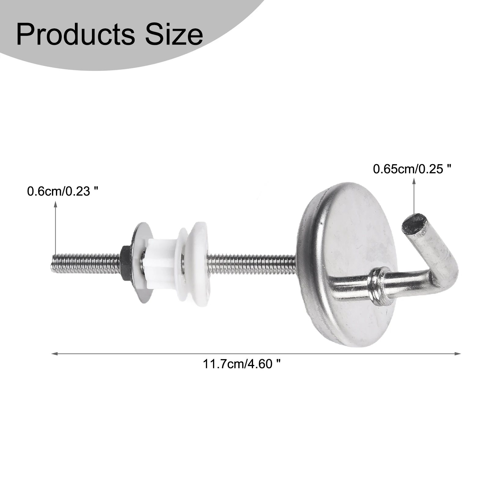 

Application Stainless Steel No Noise Toilet Seat Hinge White Washers Mounting Accessory Simple And Easy Installation