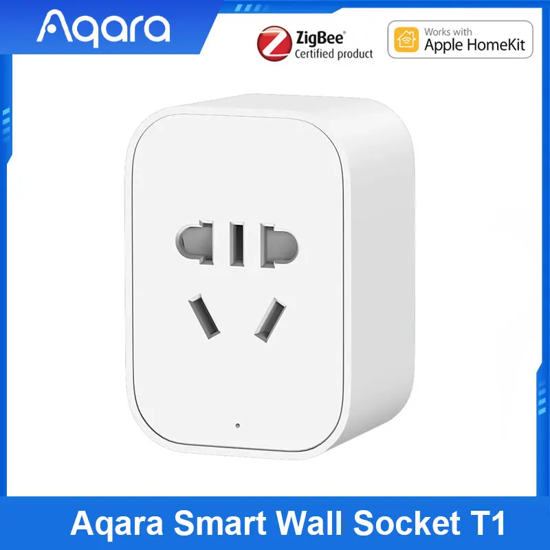 Aqara Smart Wall Socket T1 Zigbee 3.0 Remote Voice Remote Control Power Statistics  Work For HomeKit APP Smart  Home Socket