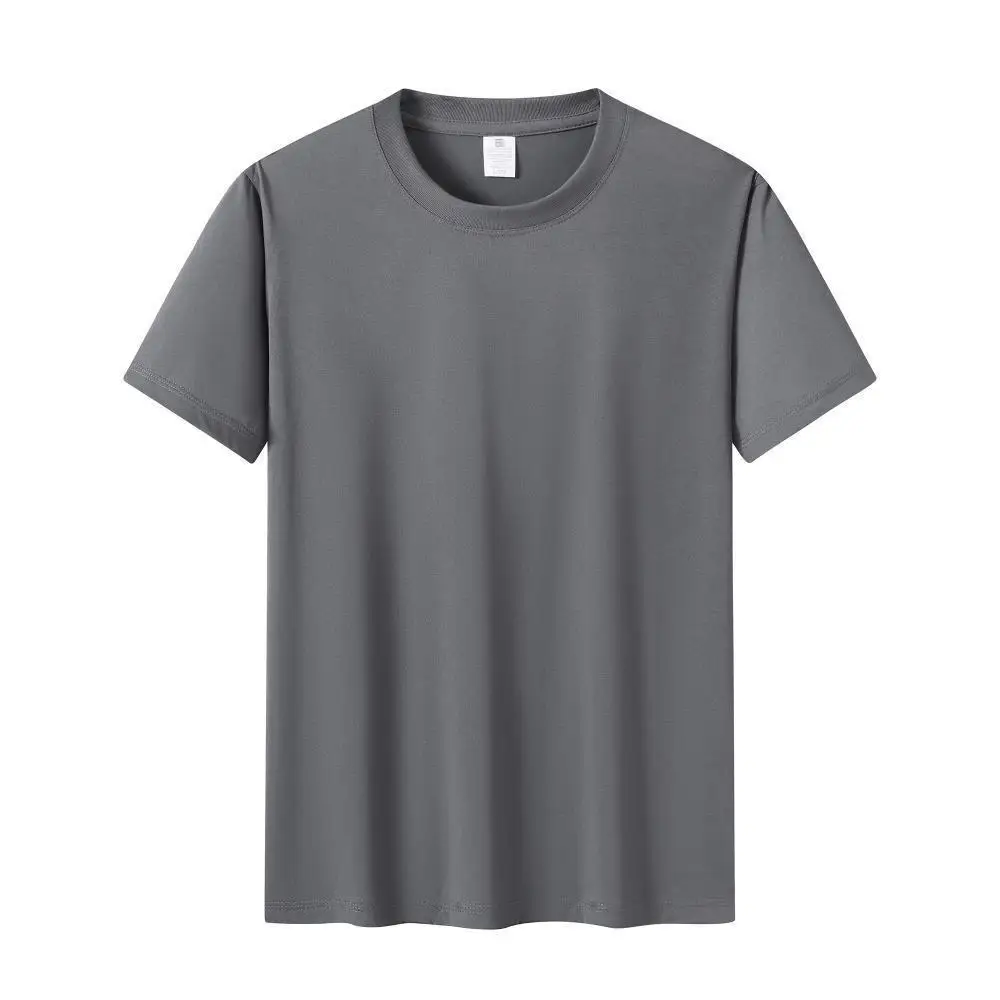 Summer Men's Quick Drying T-shirt Printed Logo Personalized Custom Design Outdoor Running Sports Fitness Group Advertising Shirt