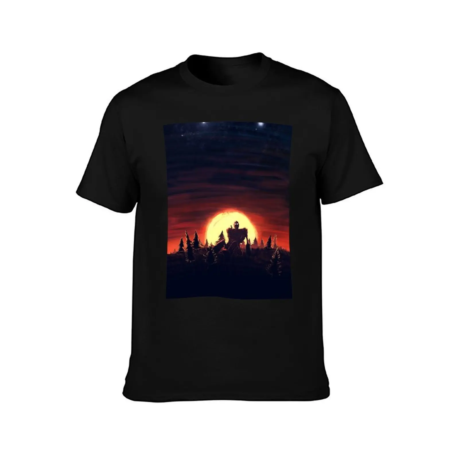 The Iron Giant Sunset T-Shirt Mechanic Work Tee Shirt T-Shirt