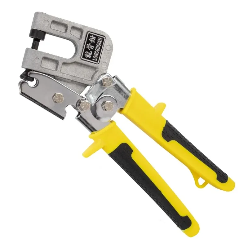 Aluminum Alloy Handle Stud Crimper Double Handed Ceiling Punching Pliers Plaster Drywall Tool for Fastening Metal Studs & Keels