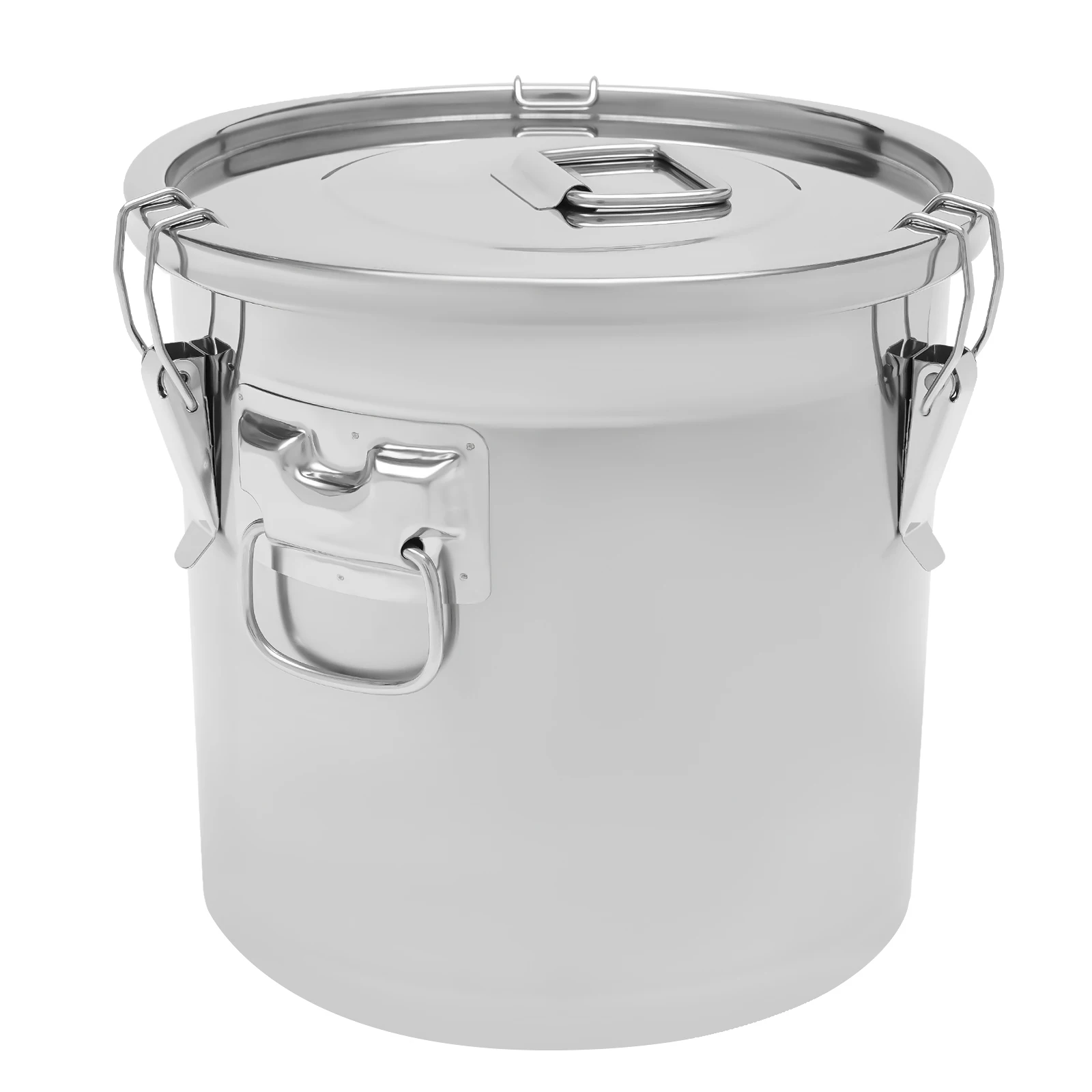 33L Stainless Steel Airtight Rice Bucket Canister Food Storage Container w/ Lid