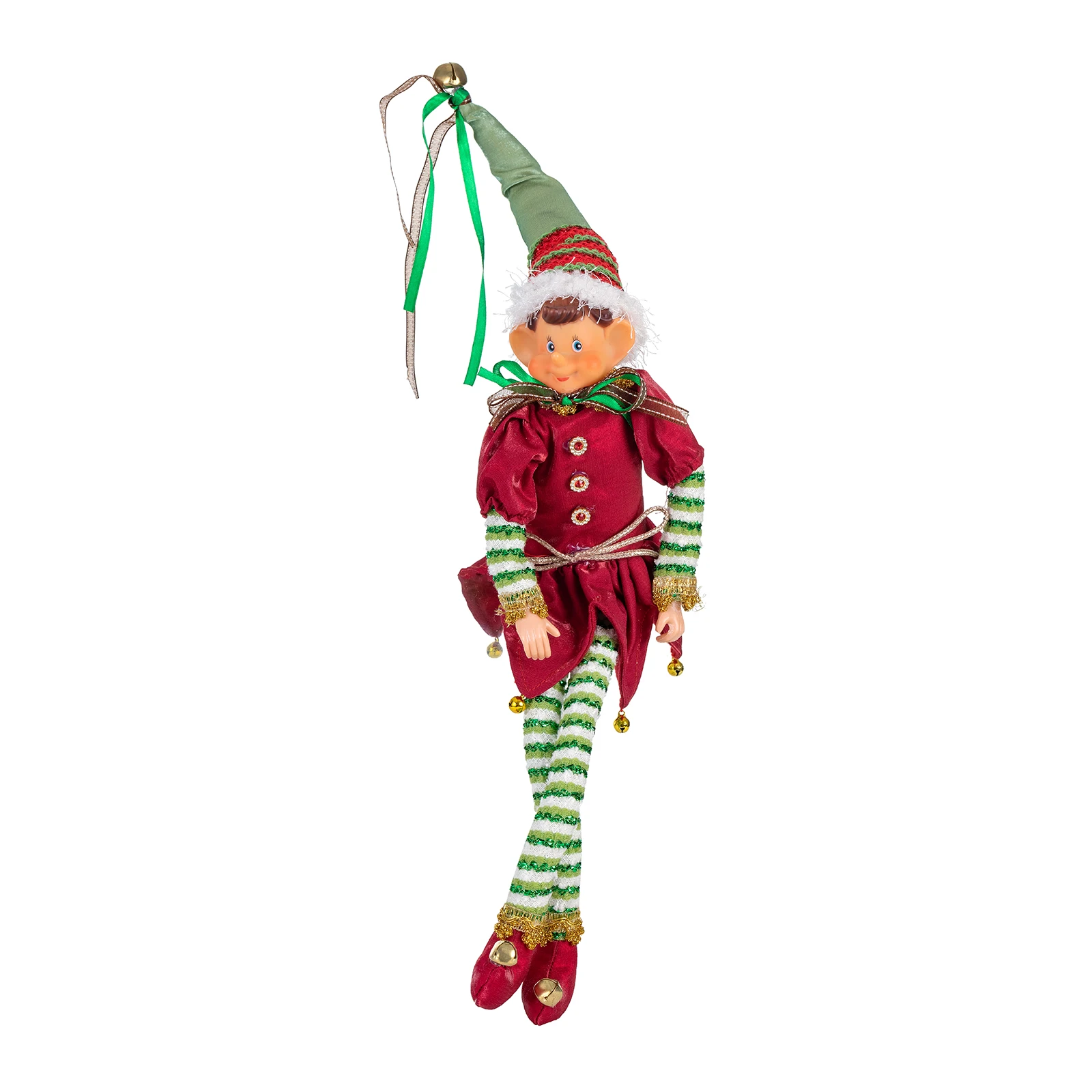 Christmas Cute Elf Doll Plush Leg Doll Christmas Tree Ornament Pendant 2024 New Year Gifts Xmas Table Home Decoration