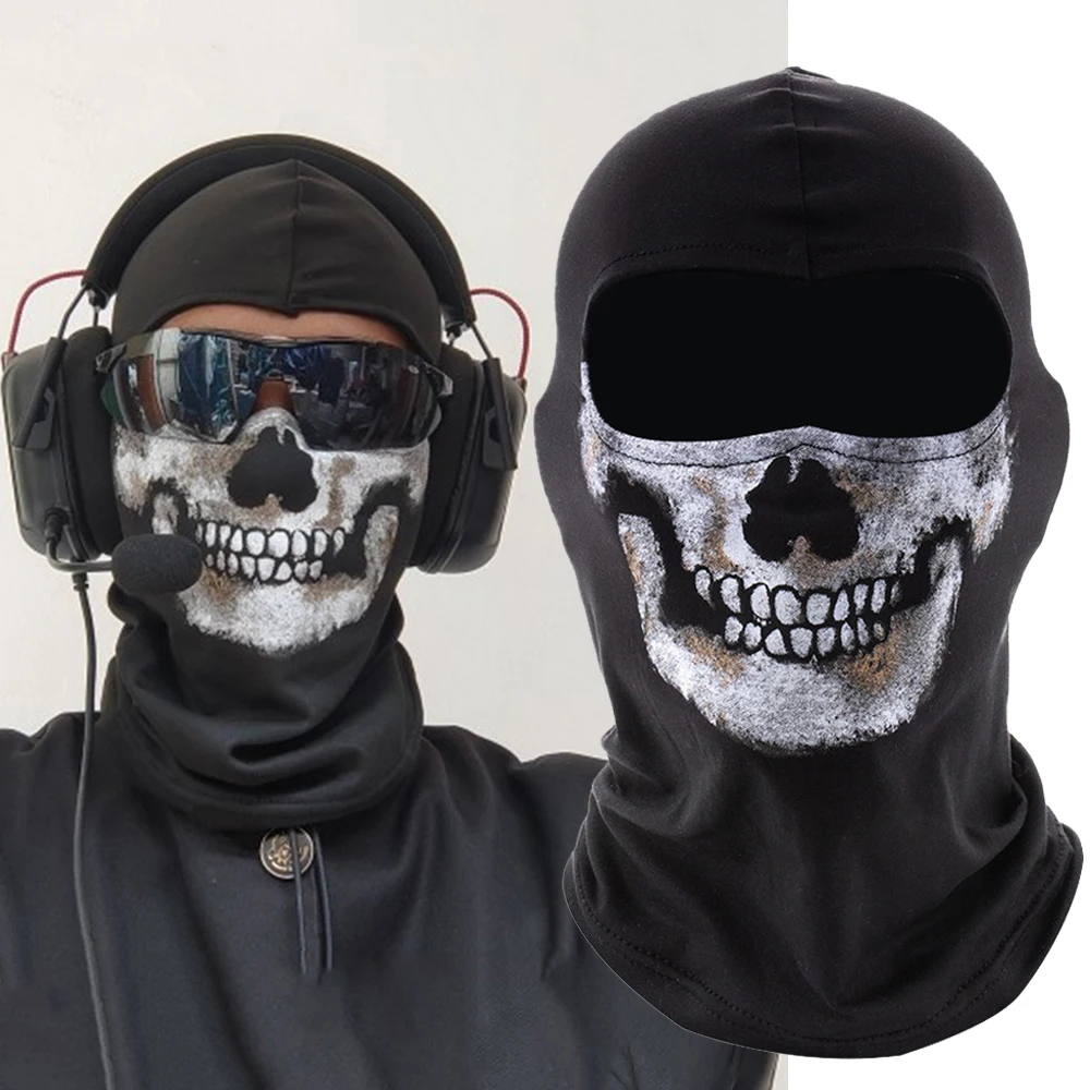 

Ski Skull Balaclava Mask Cosplay Scary Ghost Face War Game Skeleton Motorcycles Bicycle Riding Outdoor Sports Windproof Masks