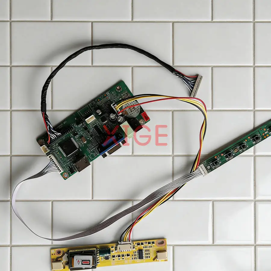 

Комплект для самостоятельной сборки контроллера дисплея LCD для MT150XN01 LM150X05 M150X4 QD15XL02, 1024*768, 1024x768, VGA+HDMI, 20 контактов LVDS, 2-CCFL