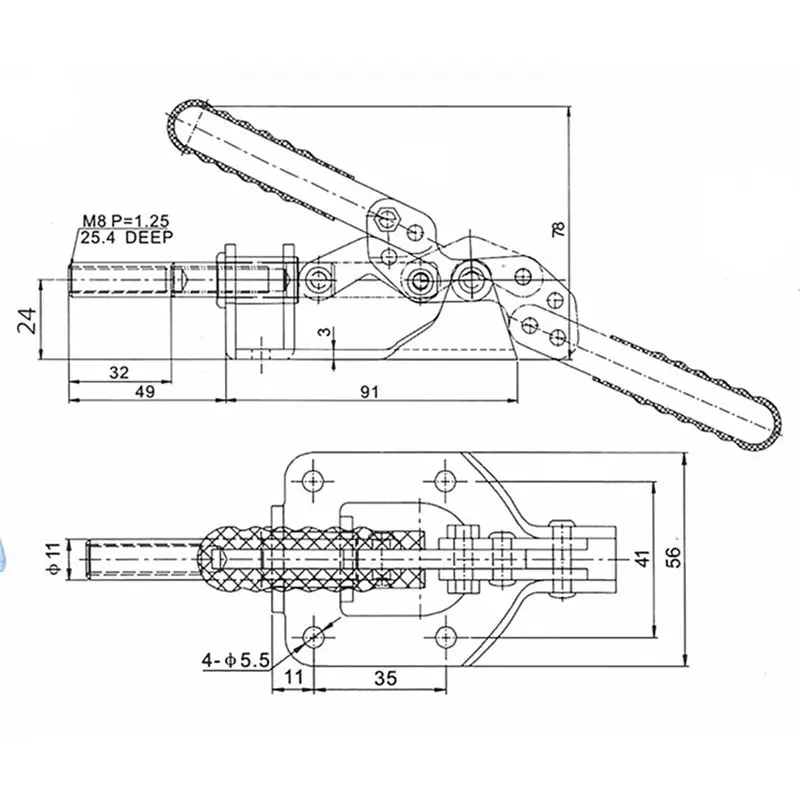 ABUL-4X Hand Tool 302FM Toggle Clamp Quick Release Push Pull Type Holding Capacity Toggle Clamp